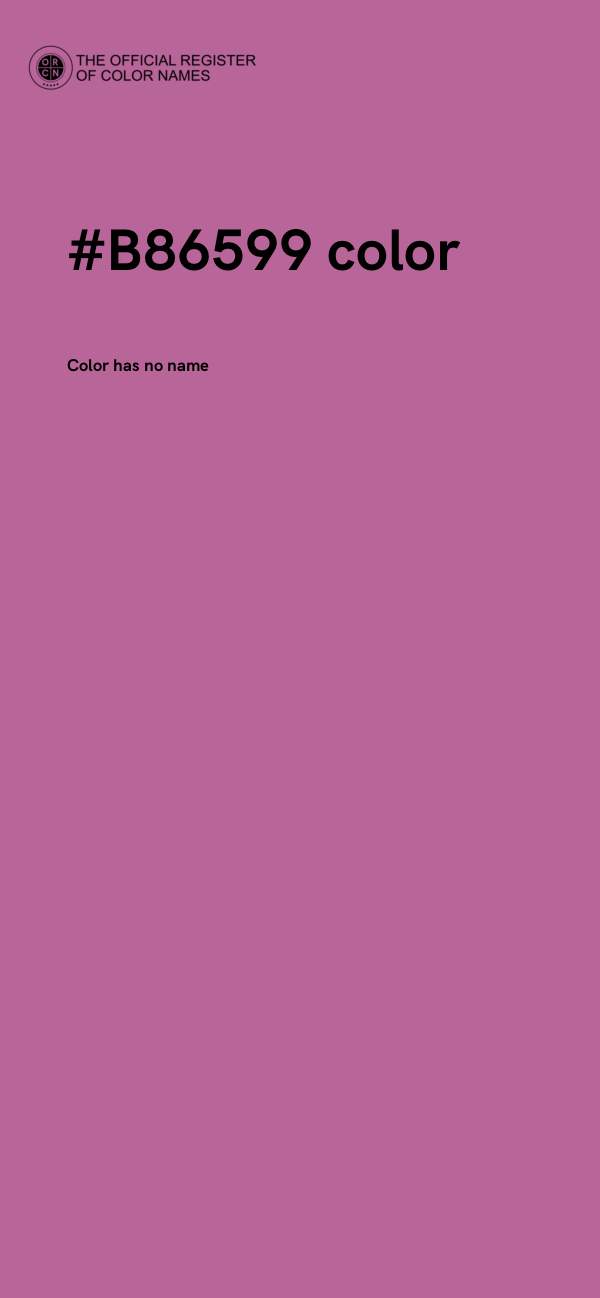 #B86599 color image