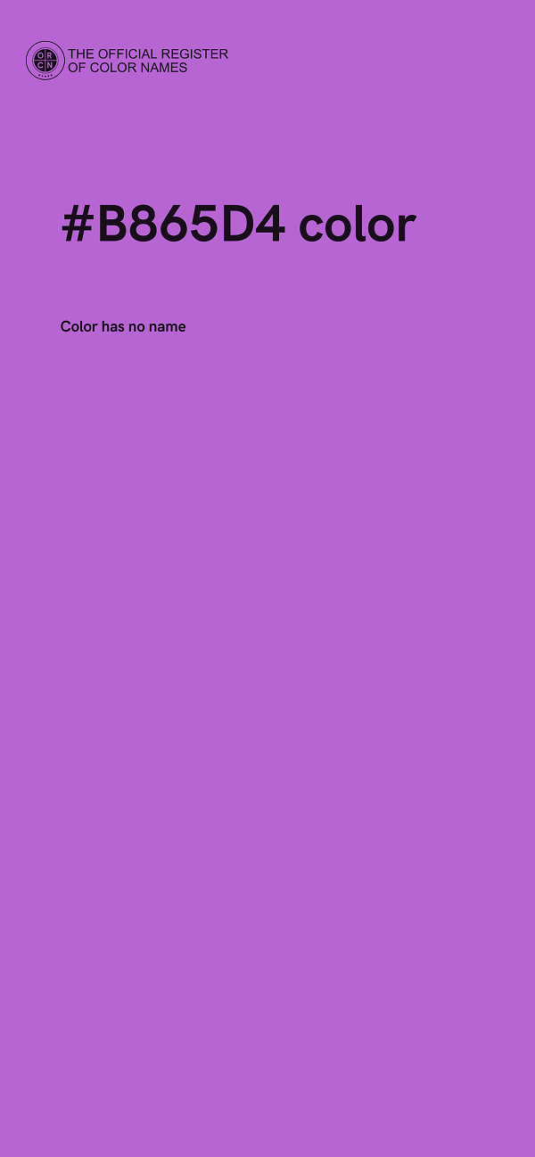 #B865D4 color image
