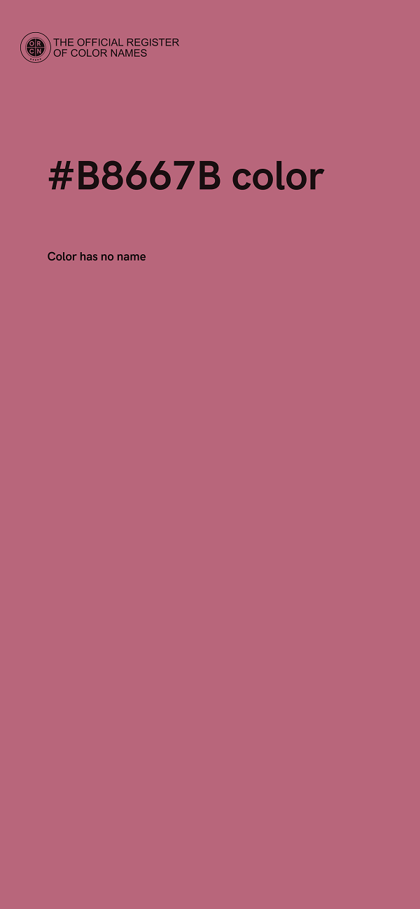 #B8667B color image