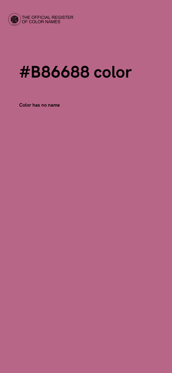 #B86688 color image