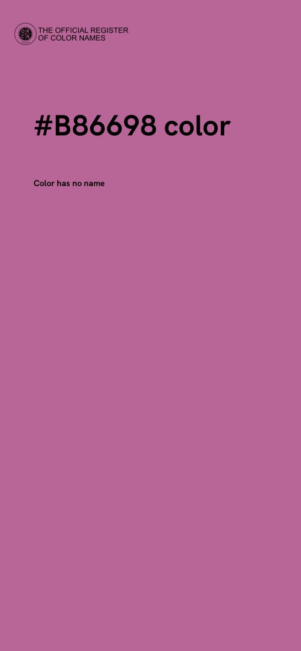 #B86698 color image
