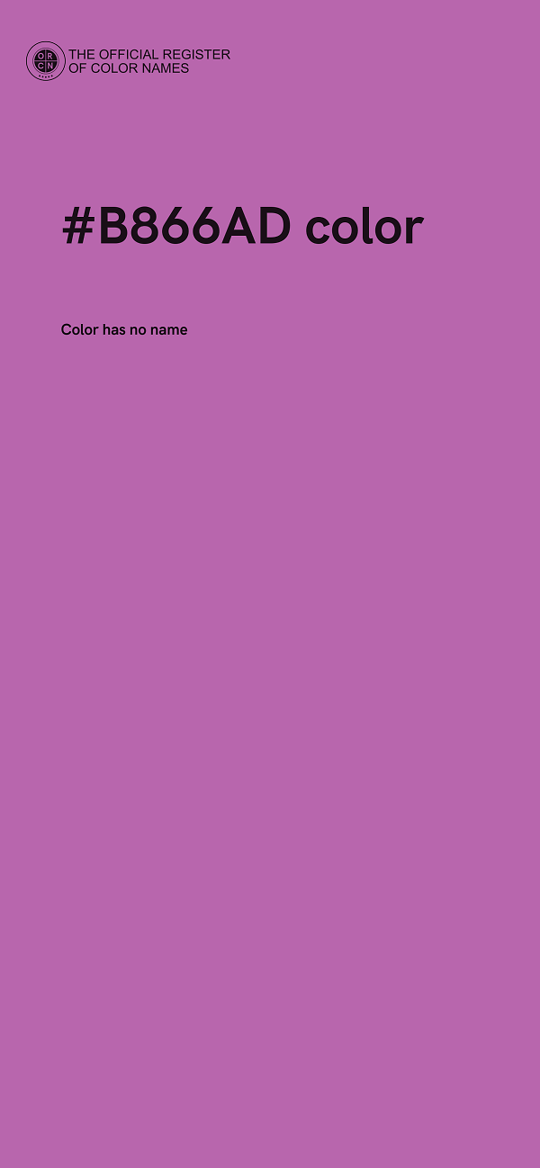 #B866AD color image