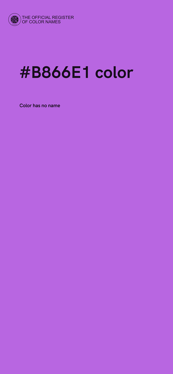 #B866E1 color image
