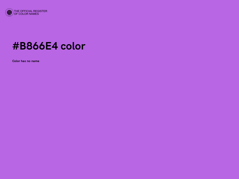 #B866E4 color image