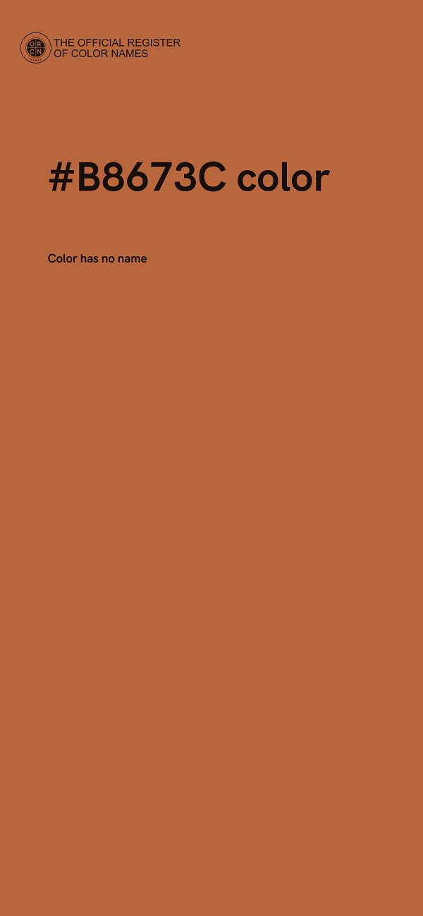 #B8673C color image