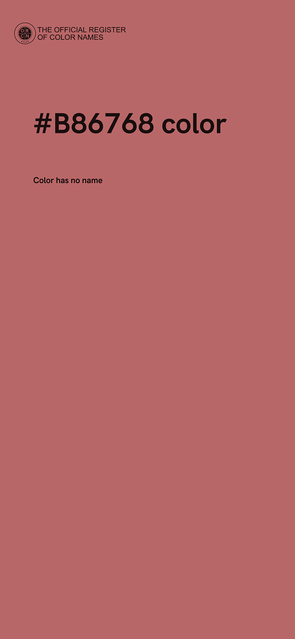 #B86768 color image