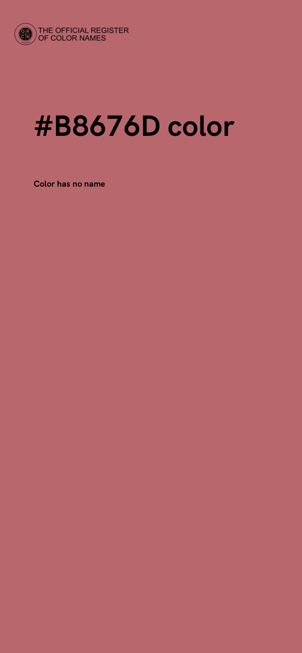 #B8676D color image