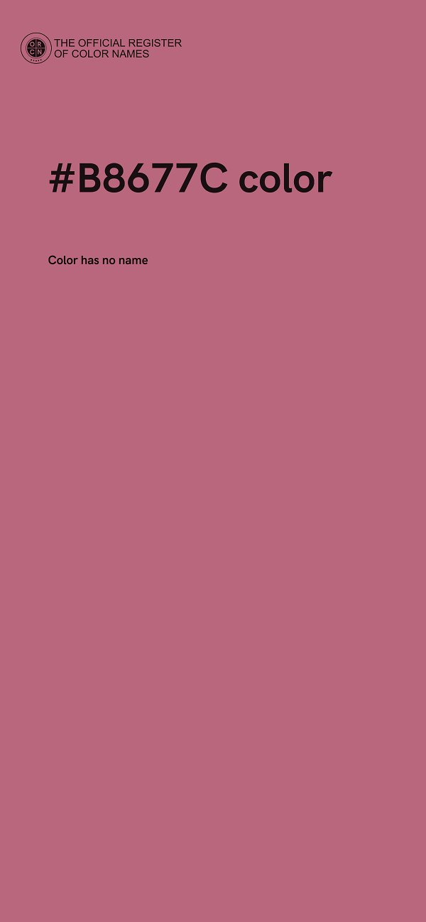 #B8677C color image