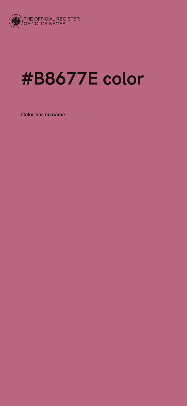 #B8677E color image