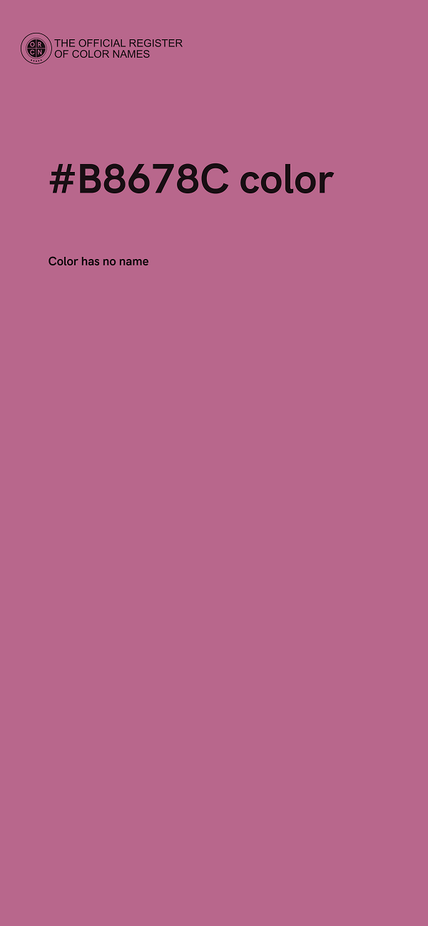 #B8678C color image