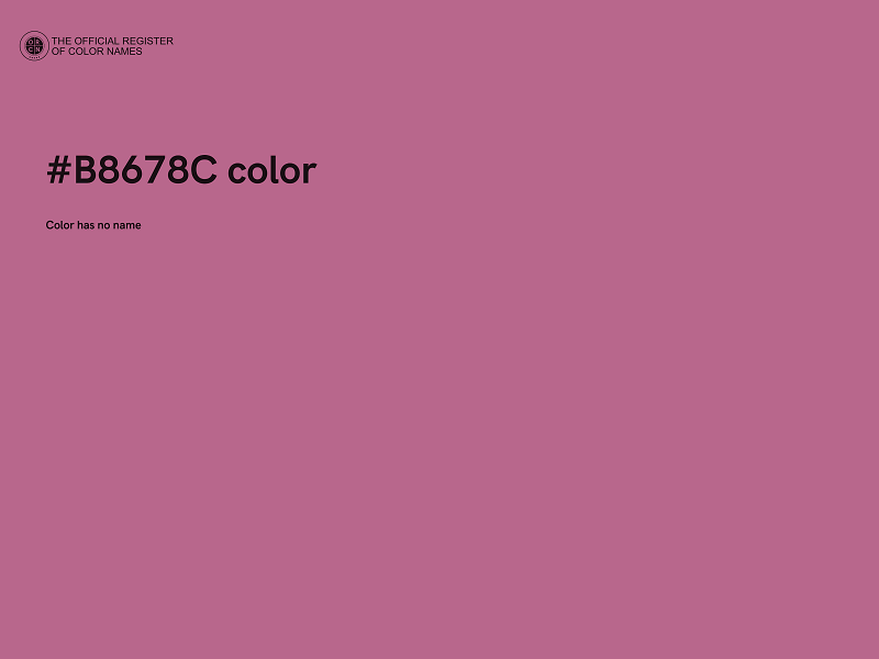 #B8678C color image