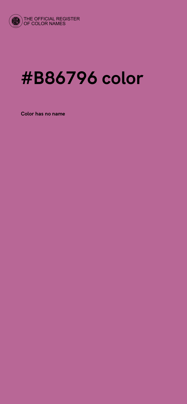 #B86796 color image