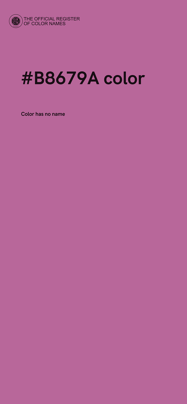 #B8679A color image