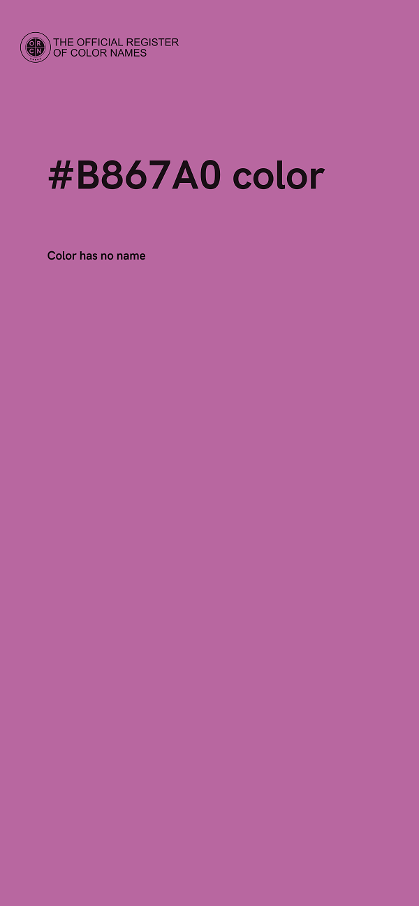 #B867A0 color image