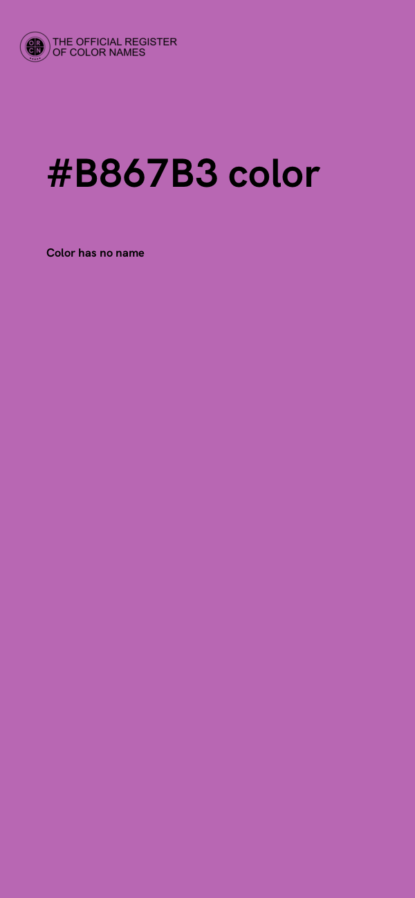 #B867B3 color image