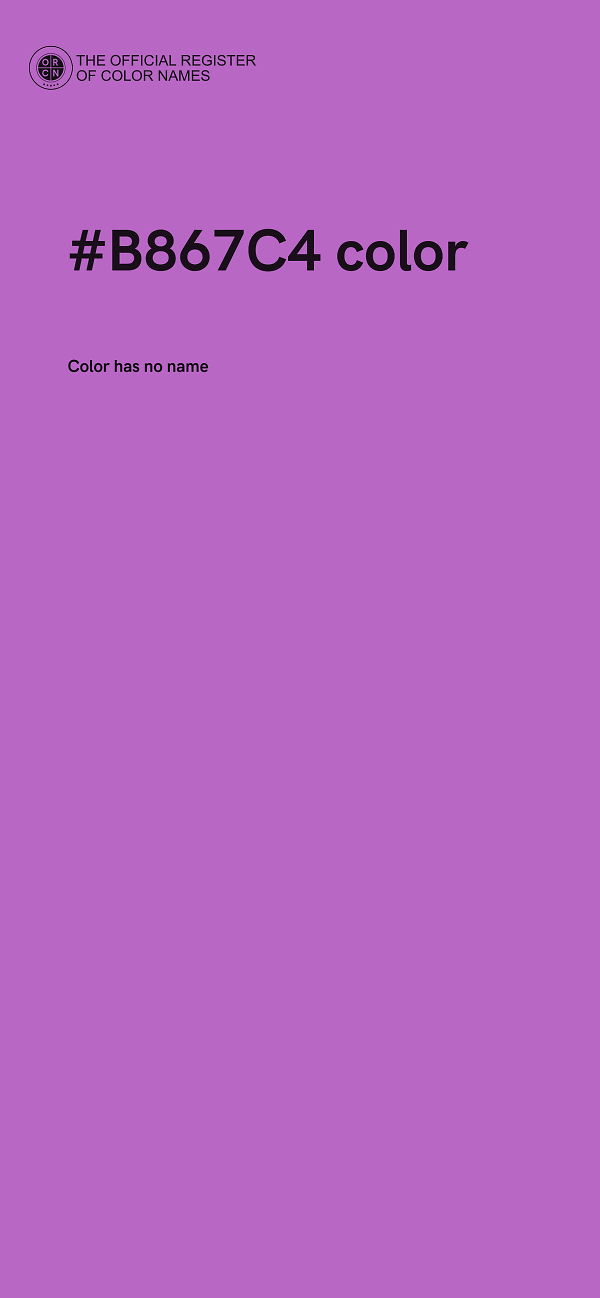 #B867C4 color image