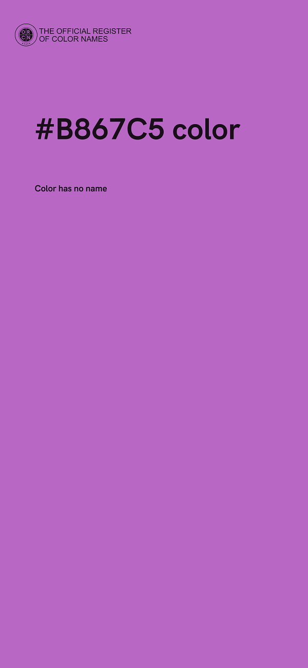 #B867C5 color image