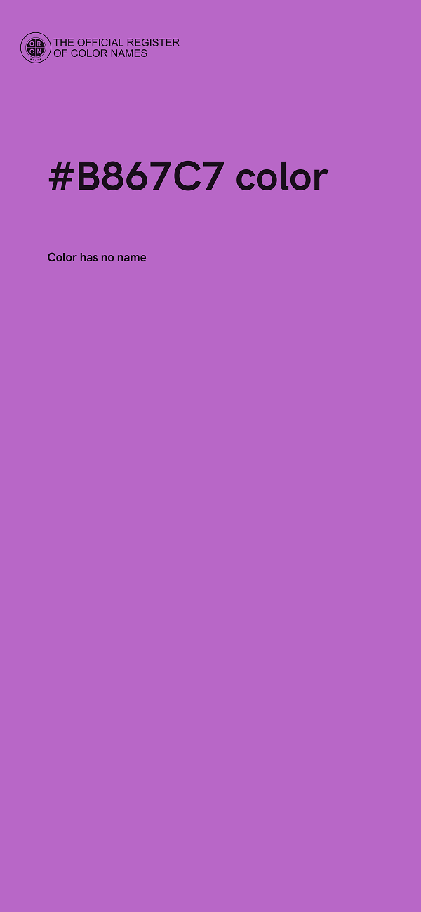 #B867C7 color image