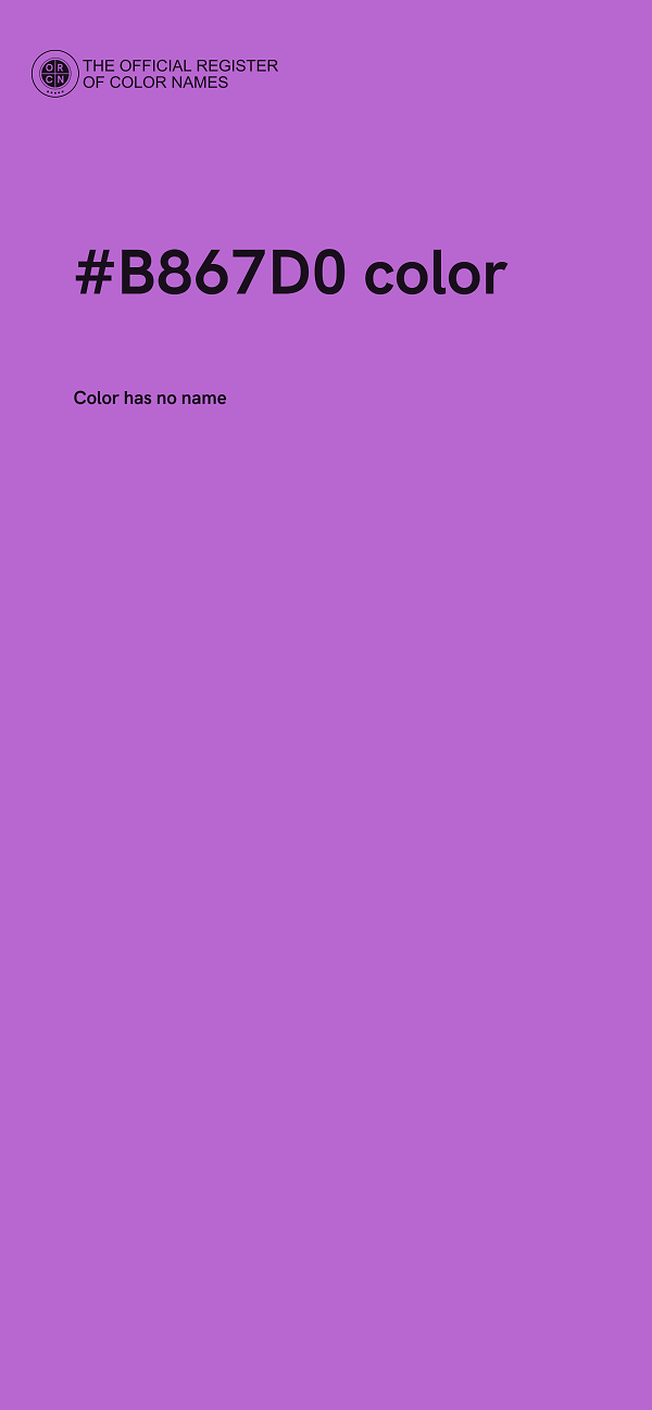 #B867D0 color image