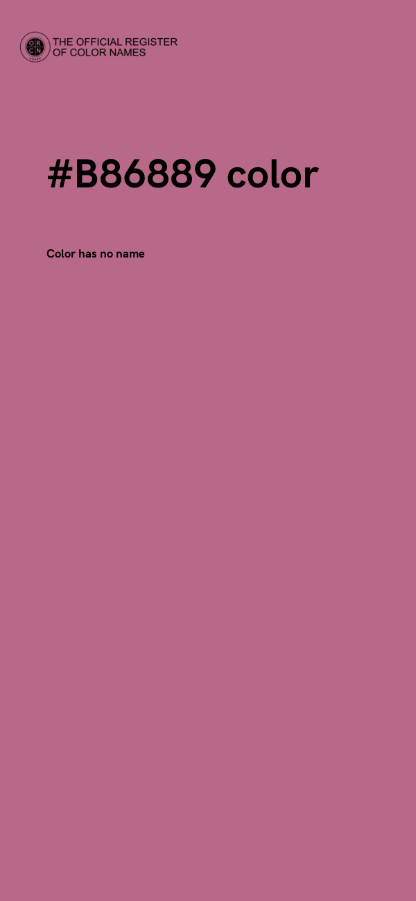 #B86889 color image