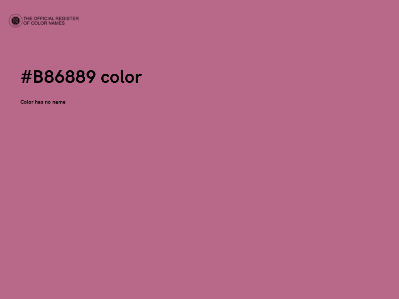 #B86889 color image