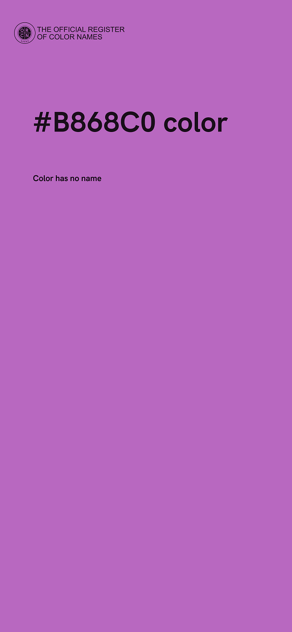 #B868C0 color image