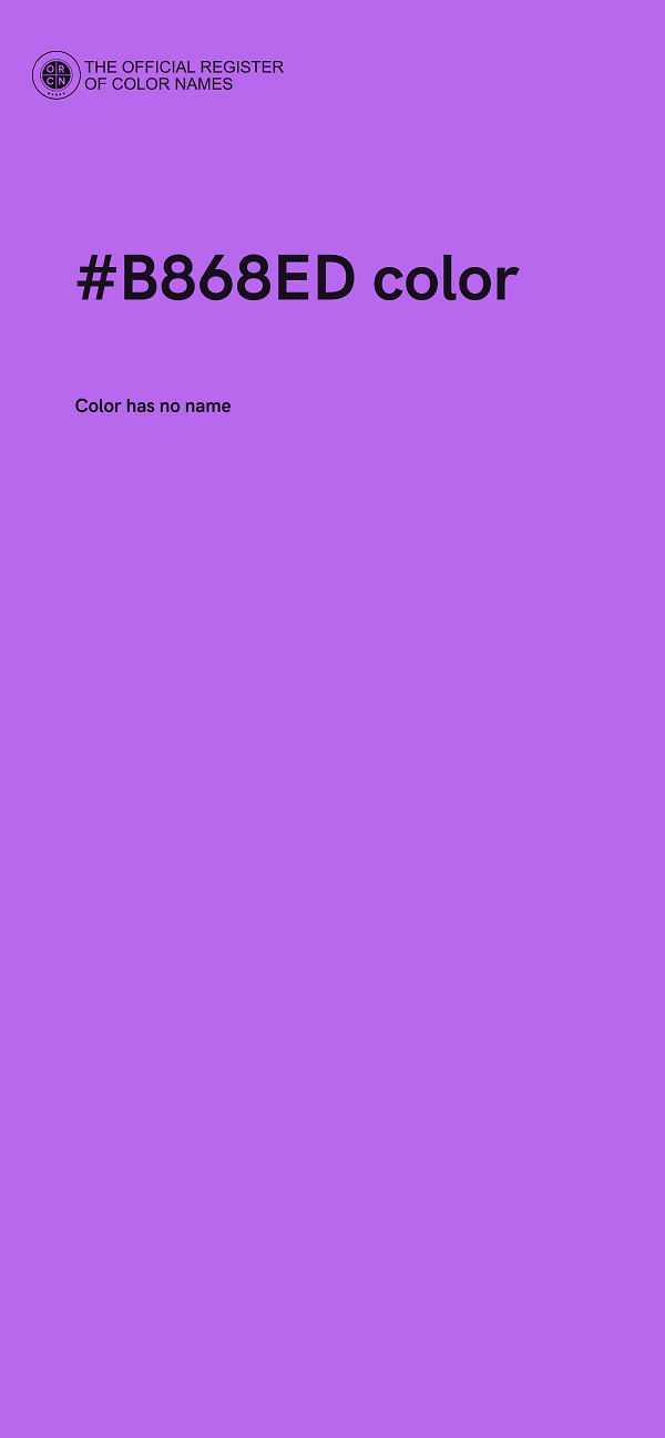 #B868ED color image