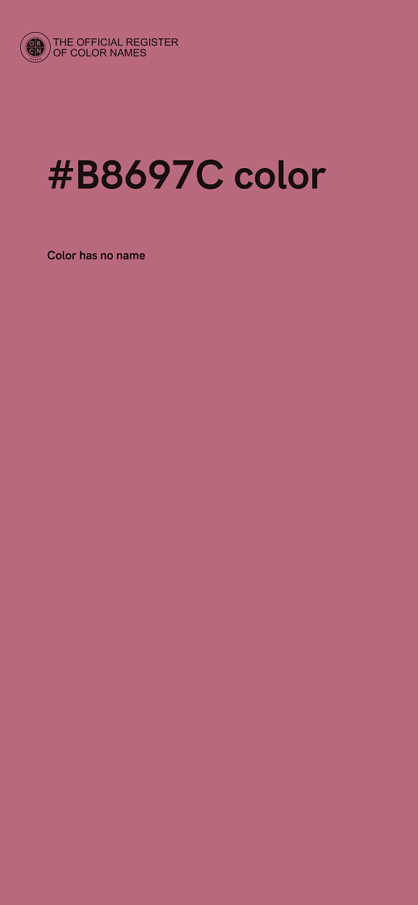 #B8697C color image