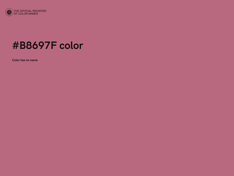 #B8697F color image