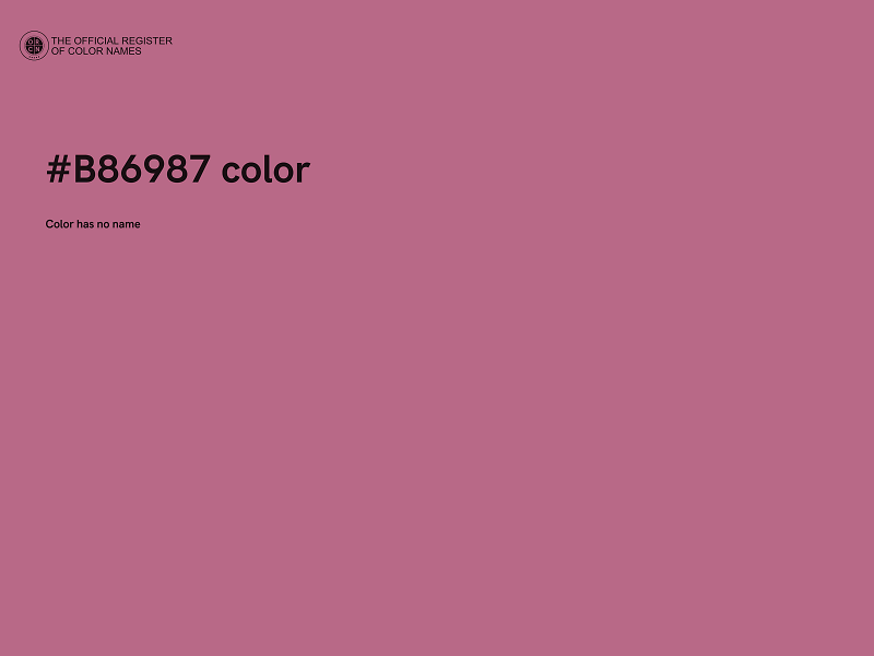 #B86987 color image