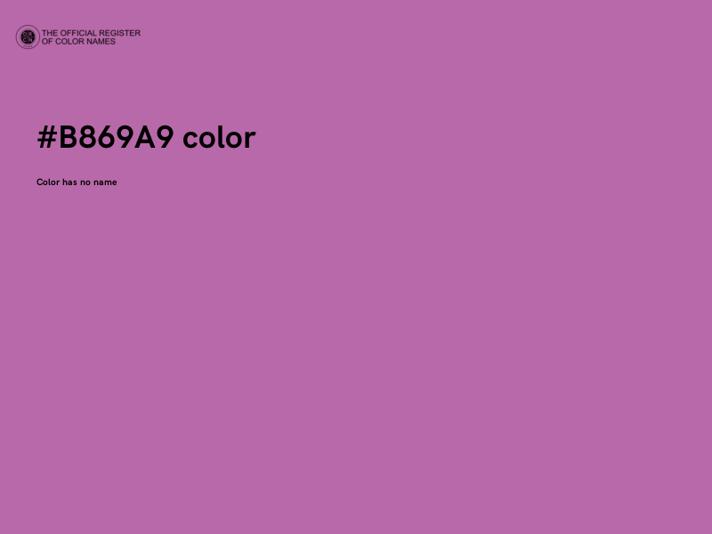 #B869A9 color image
