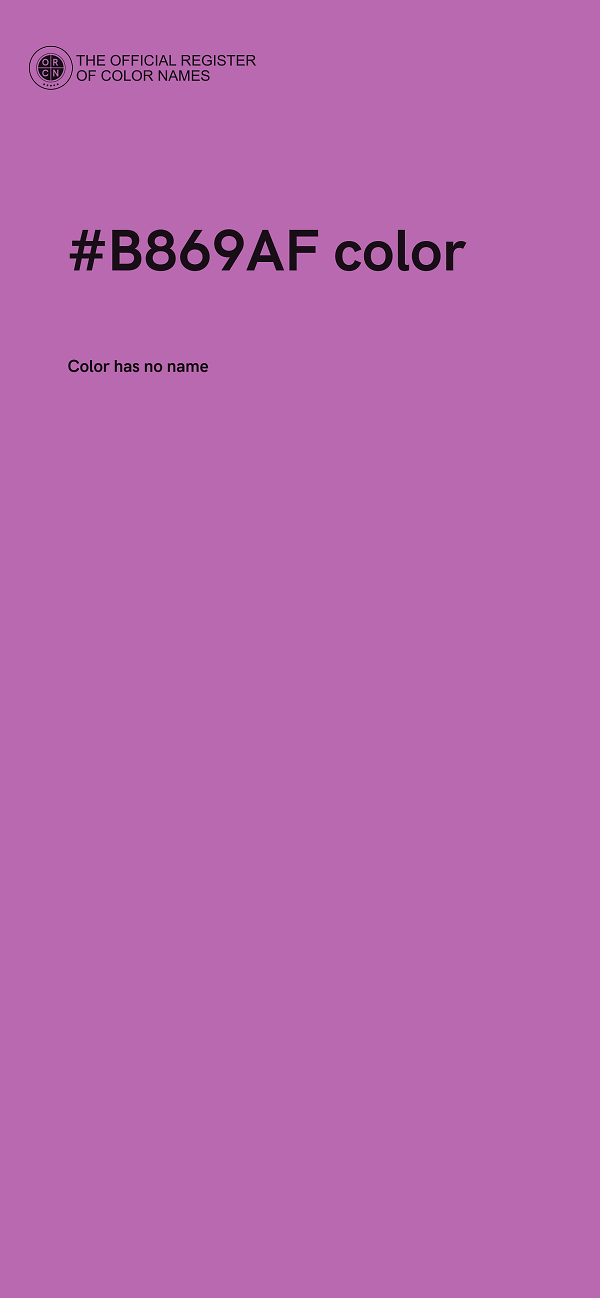 #B869AF color image