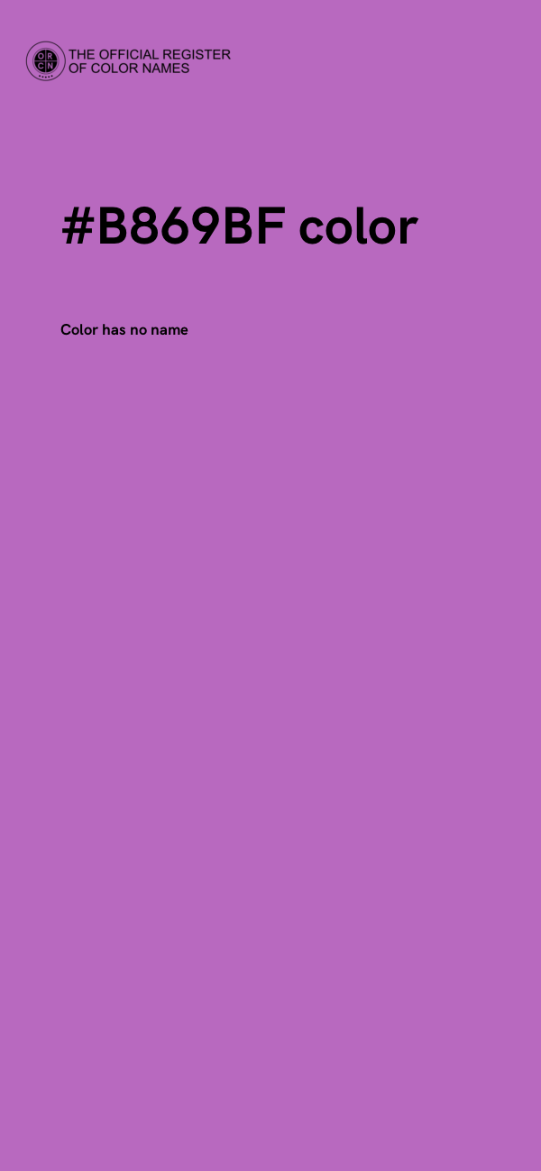#B869BF color image