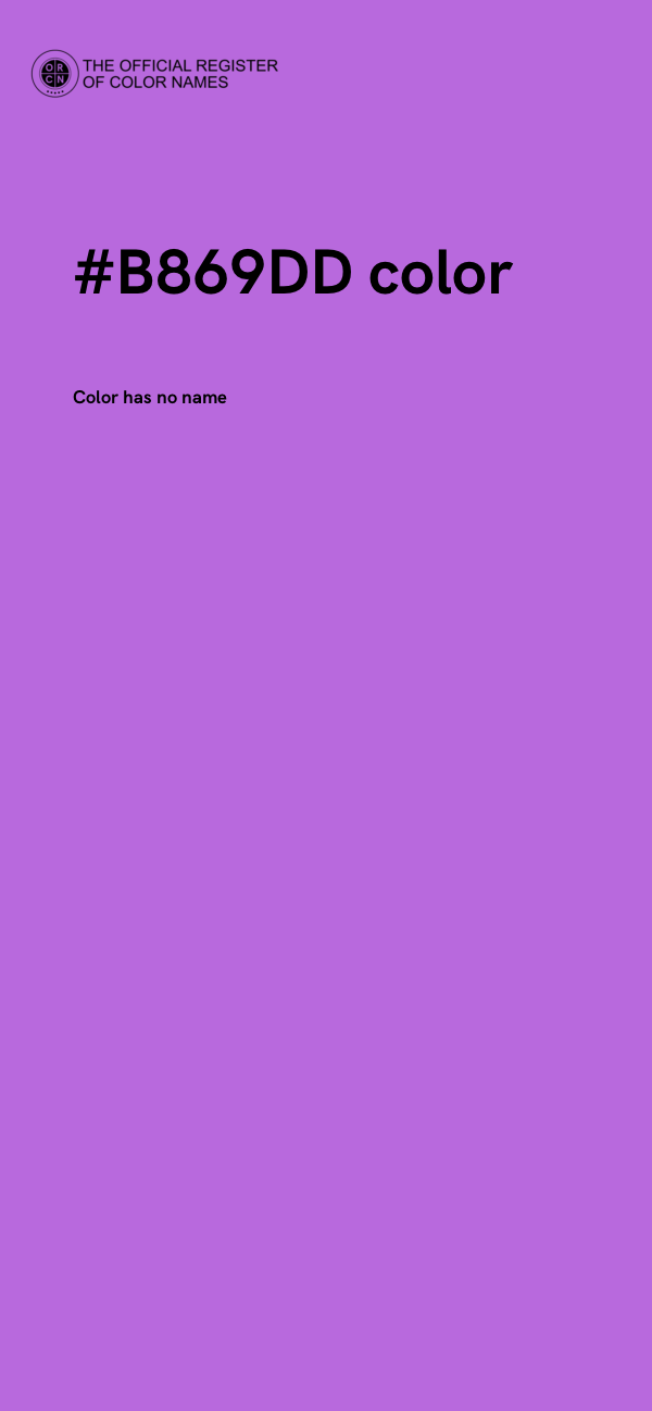 #B869DD color image
