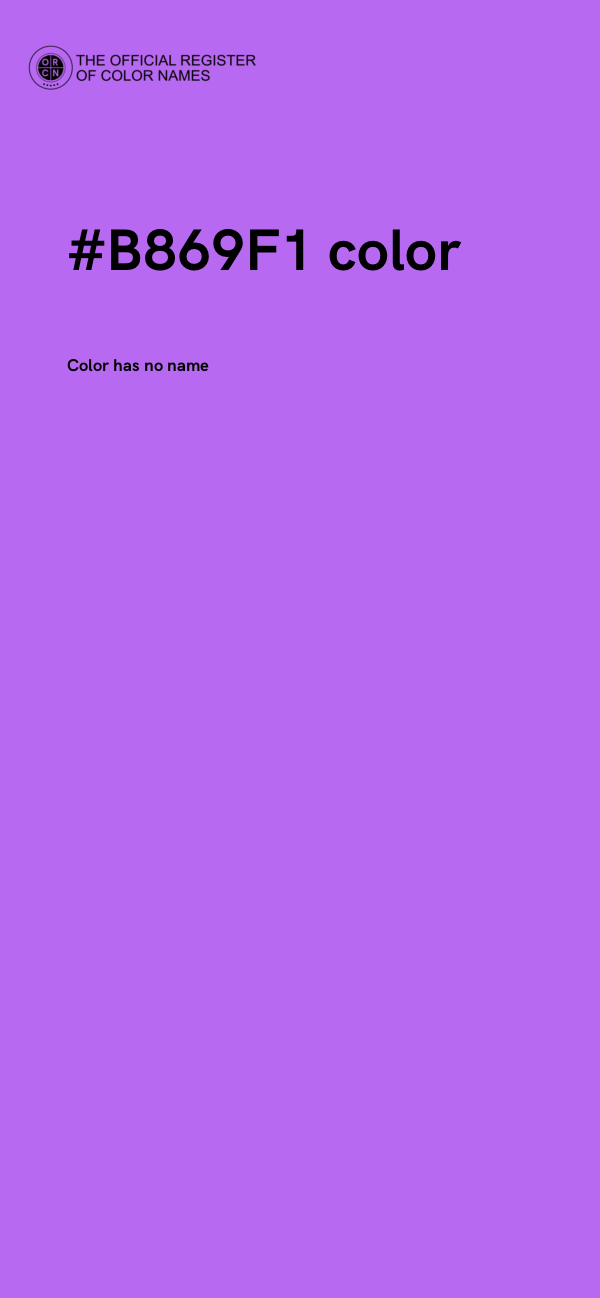 #B869F1 color image