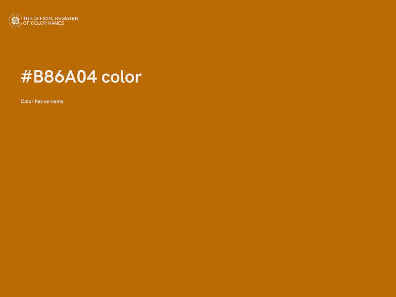 #B86A04 color image