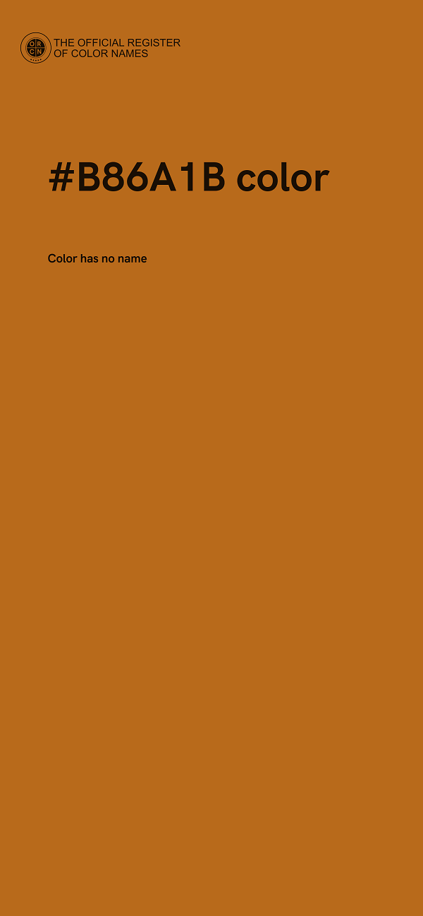 #B86A1B color image