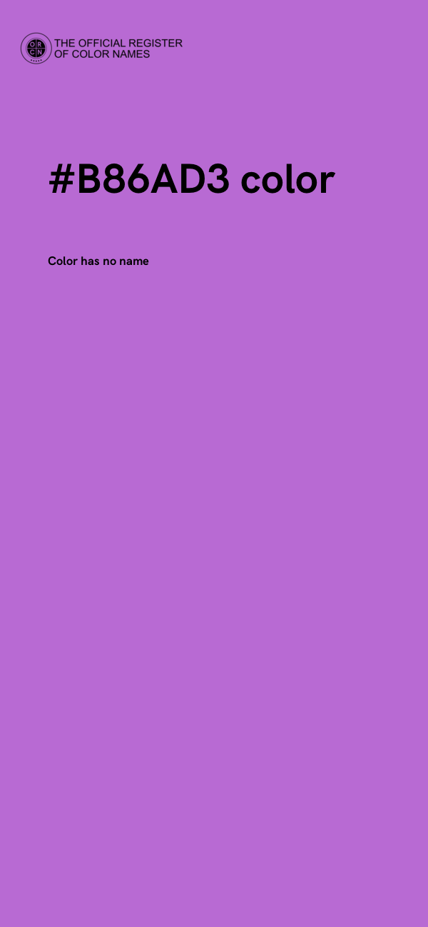 #B86AD3 color image