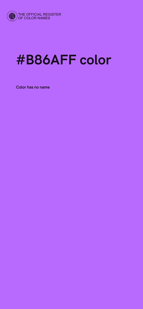 #B86AFF color image