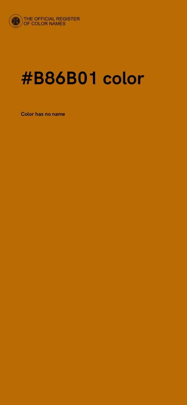 #B86B01 color image