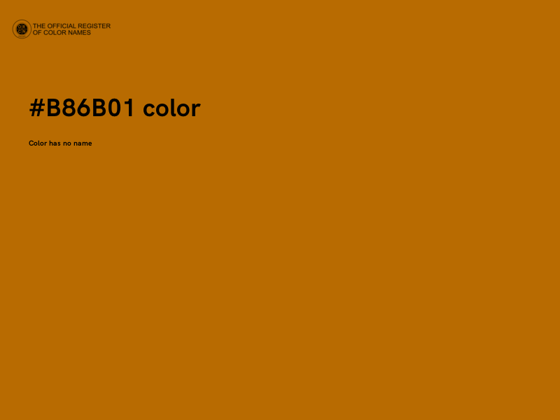 #B86B01 color image