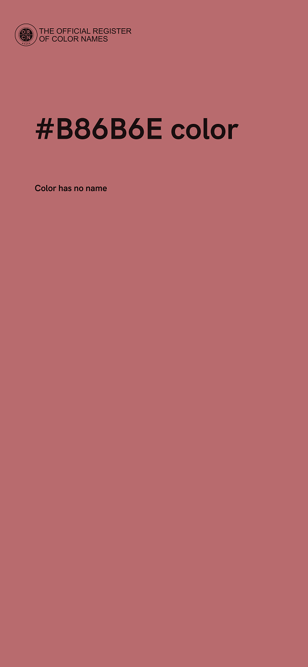 #B86B6E color image
