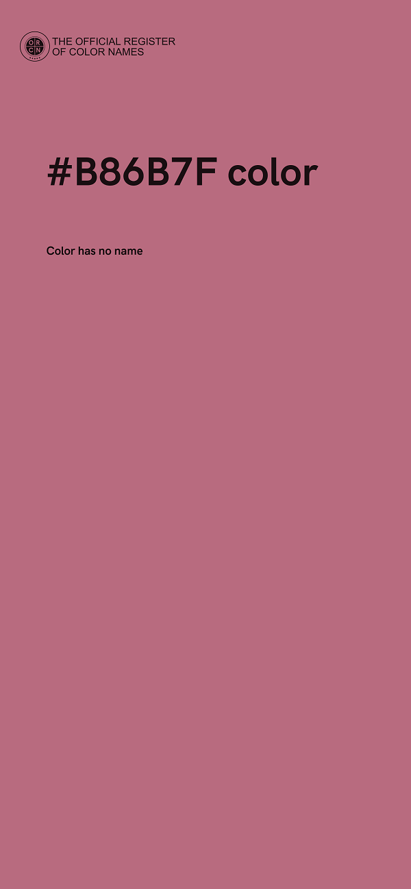 #B86B7F color image