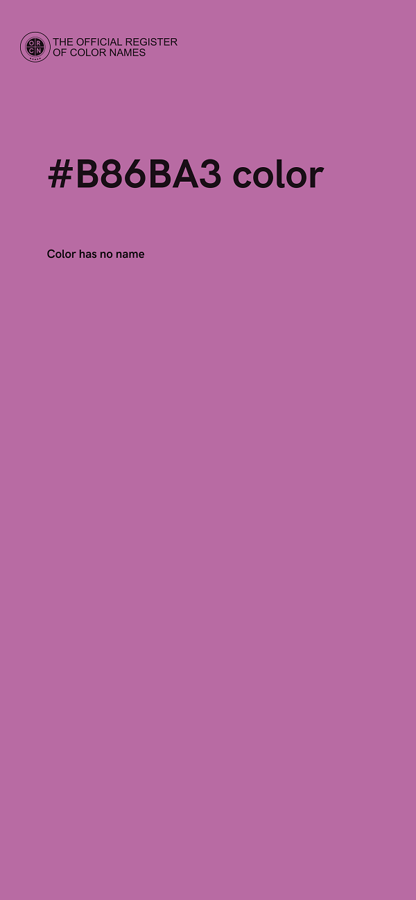 #B86BA3 color image