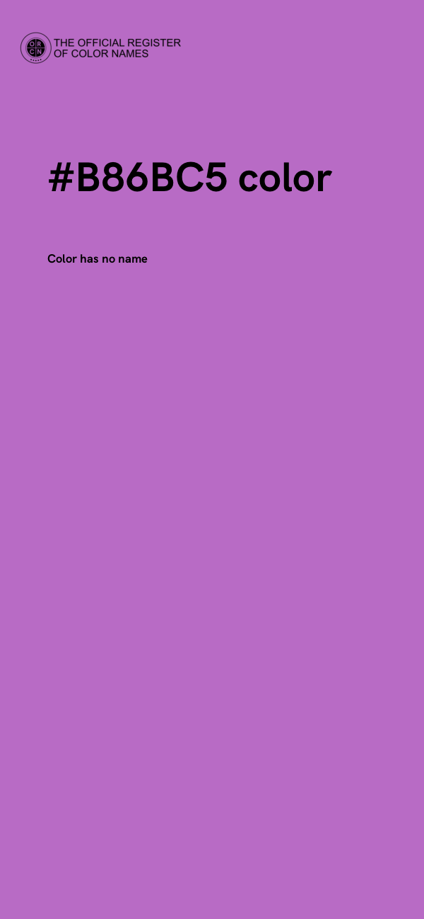 #B86BC5 color image