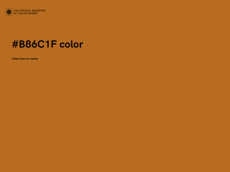 #B86C1F color image