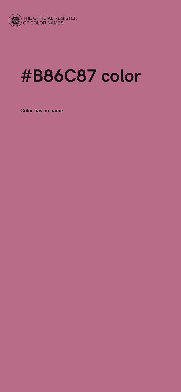 #B86C87 color image