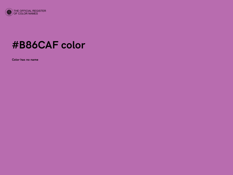 #B86CAF color image