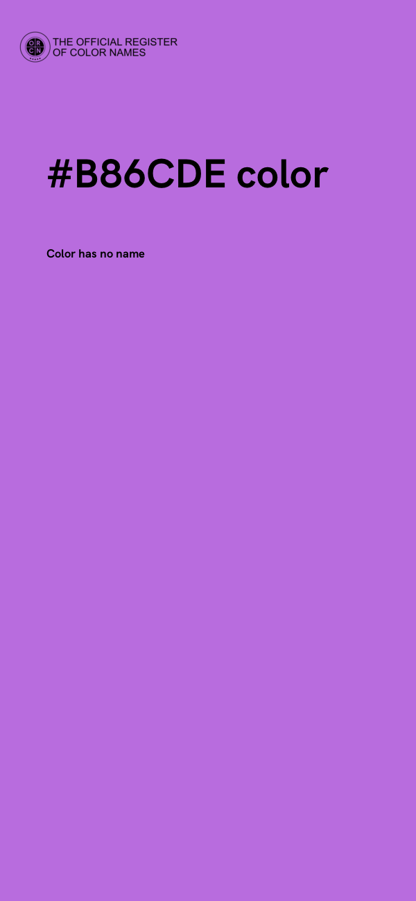 #B86CDE color image