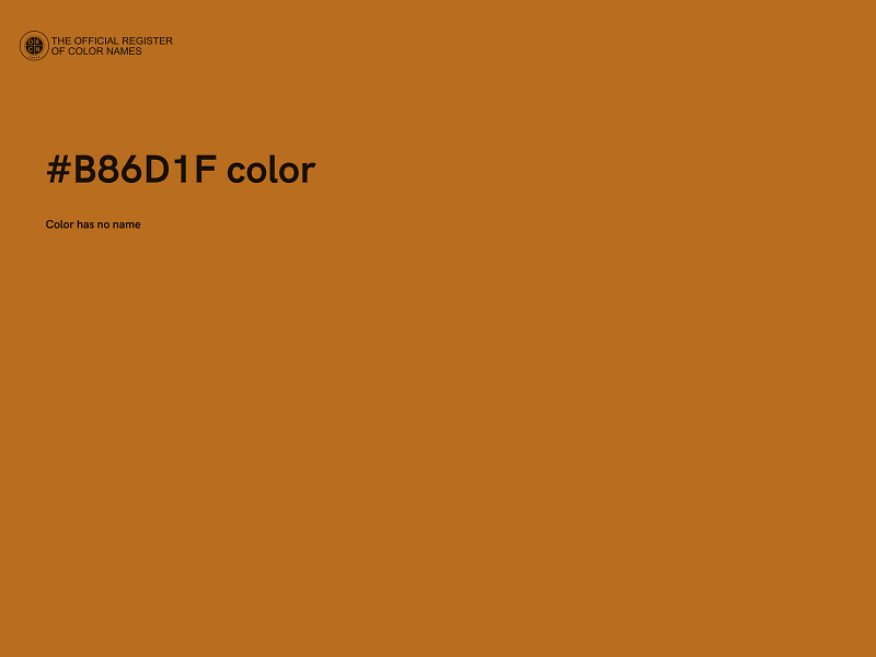 #B86D1F color image